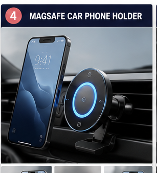 Niyara MagSafe magnetic car phone holder hero image