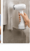 Niyara portable clothes steamer lifestyle image