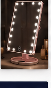 Niyara LED folding makeup mirror usage image